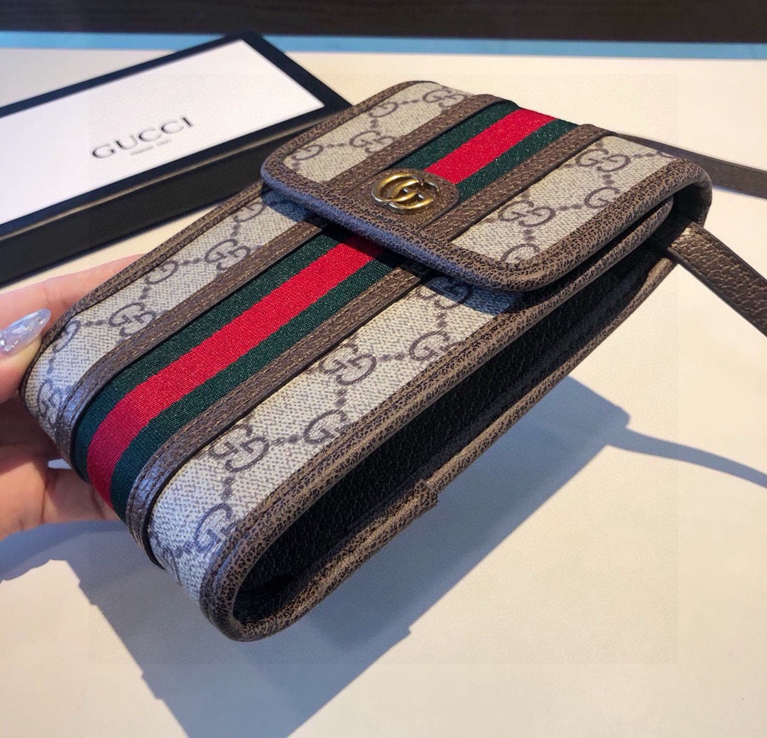 High-quality Leather GG Crossbody Phone Purse -CYGG156