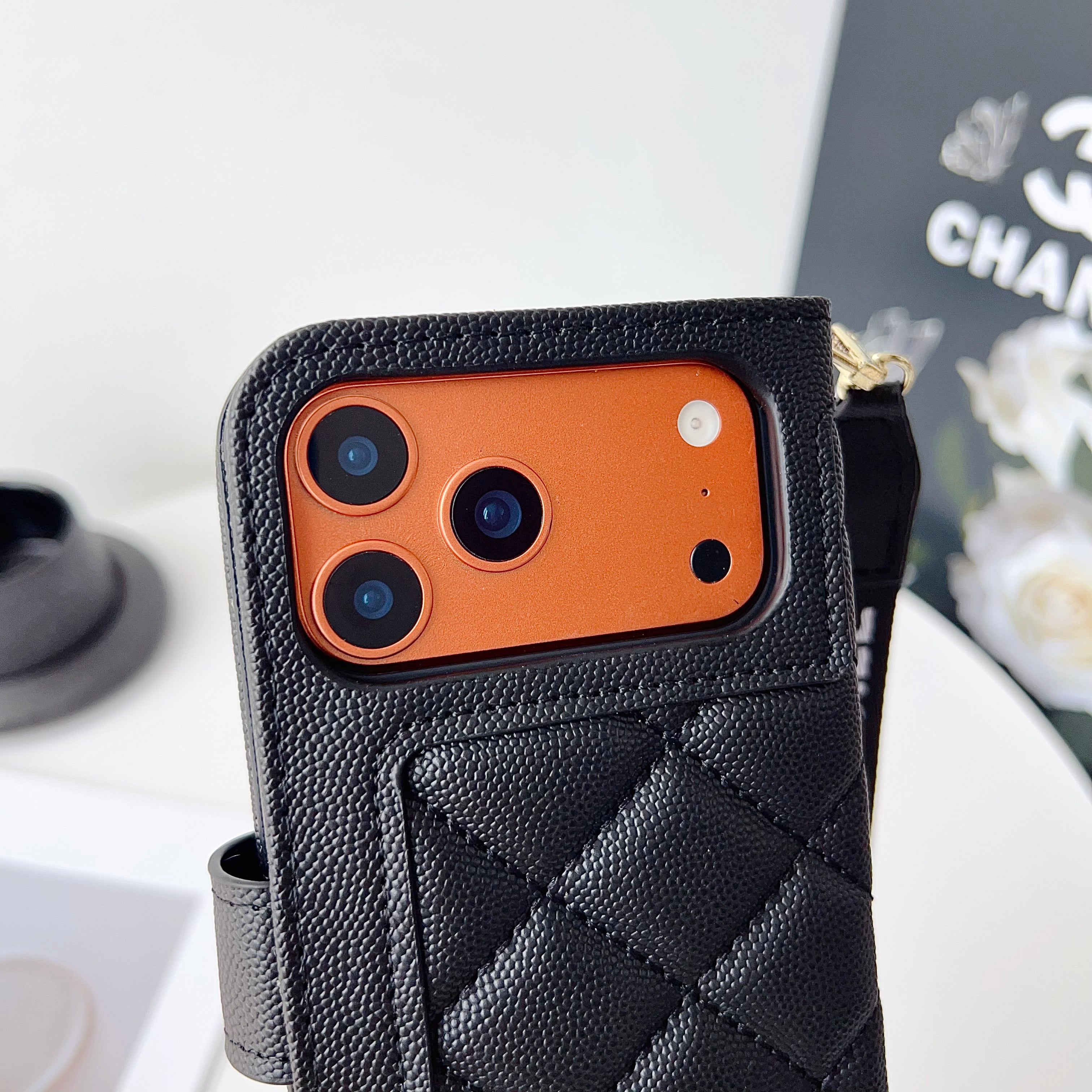 Premium Leather CC iPhone Case With Flip Wallet  -CYCC164