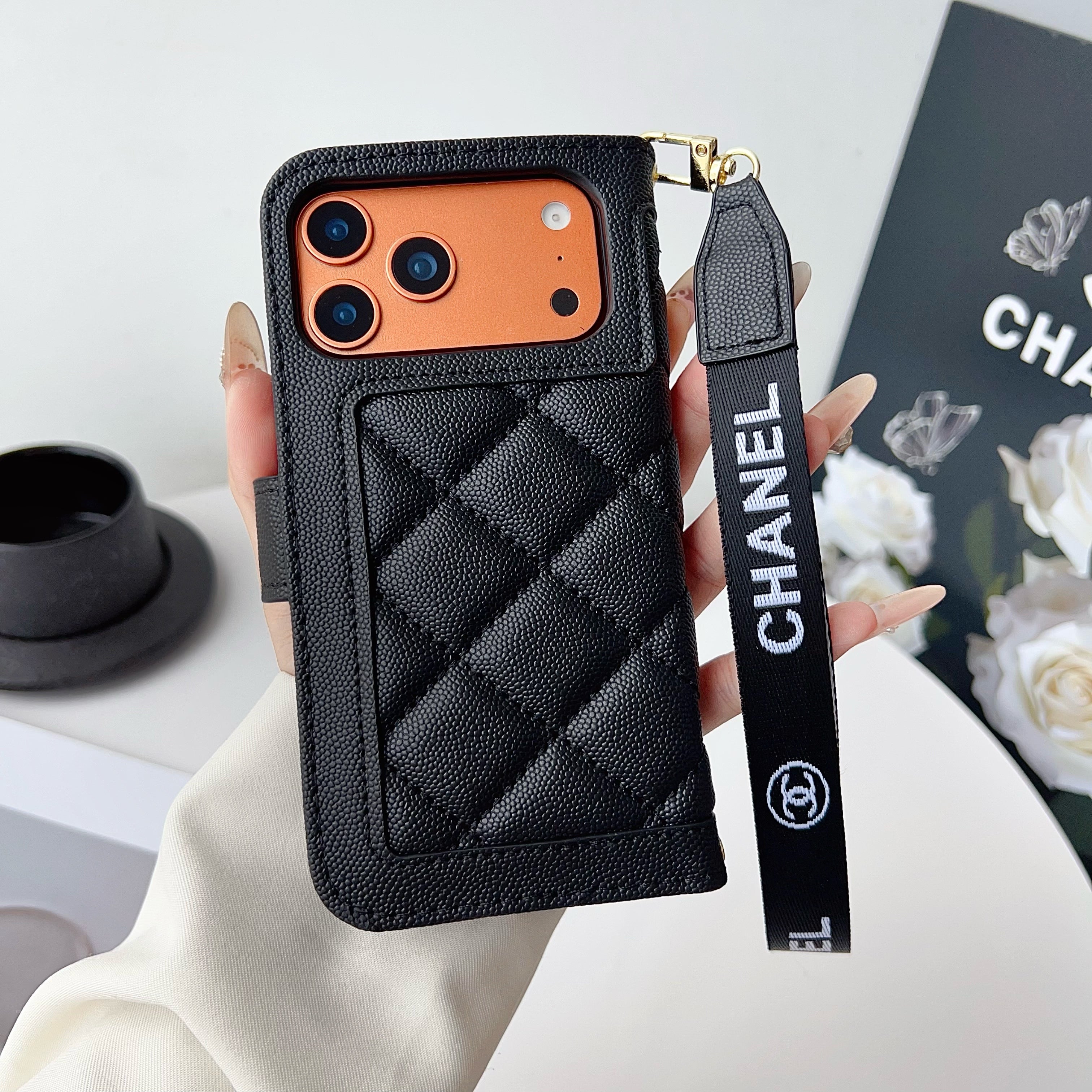 Premium Leather CC iPhone Case With Flip Wallet  -CYCC164