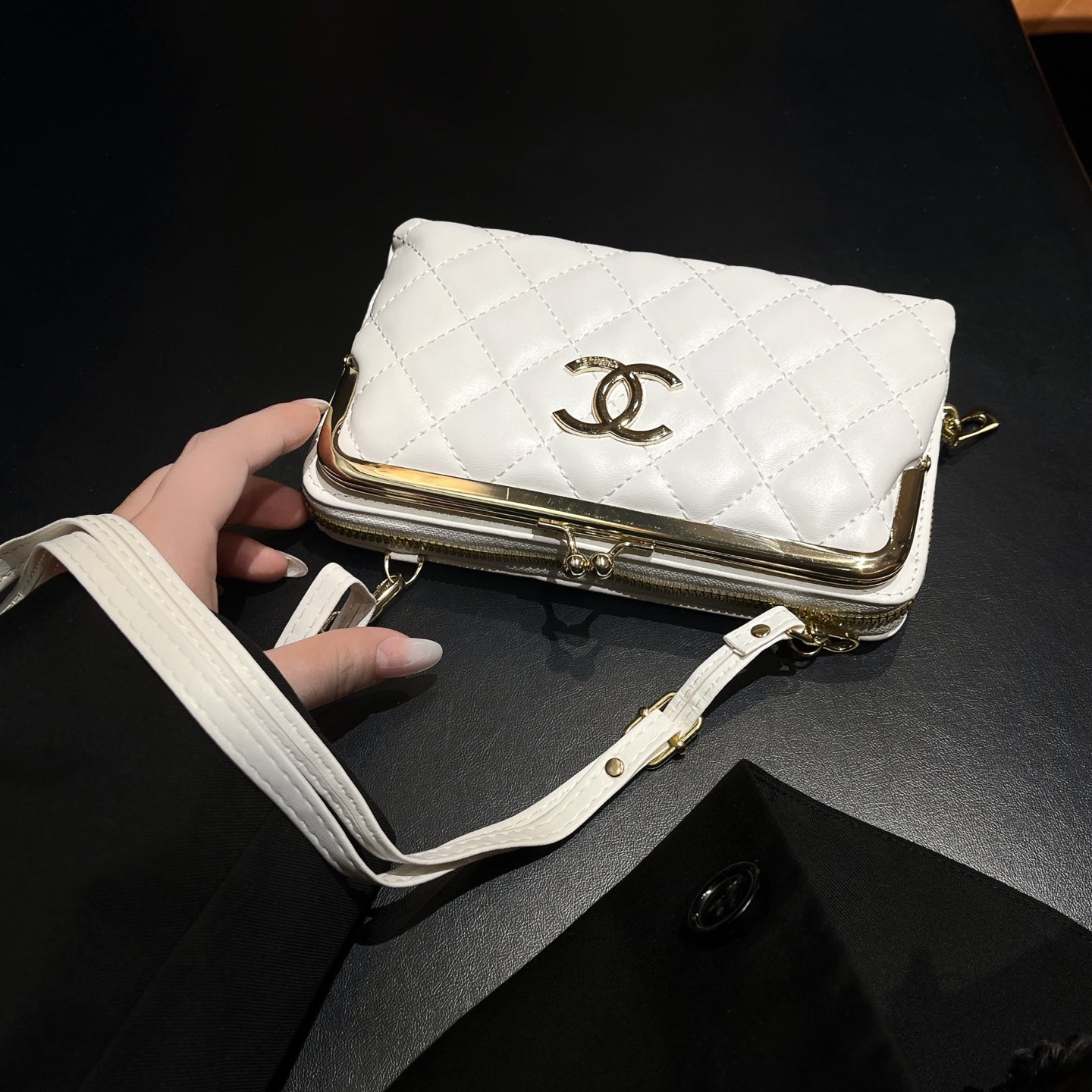 Premium  Leather CC Crossbody Phone Bag-CYCC167
