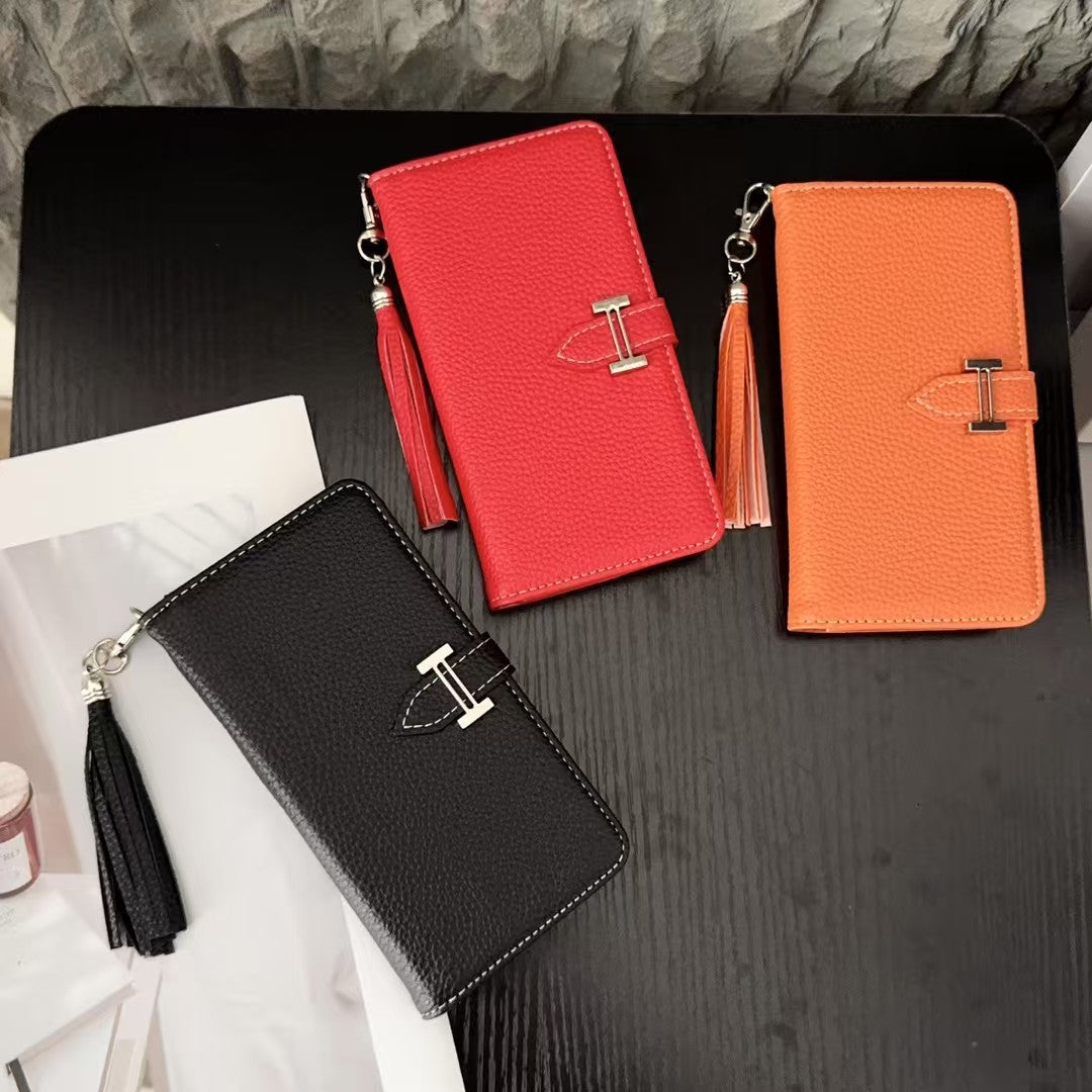 Leather  iPhone Case With Flip Wallet -CY170