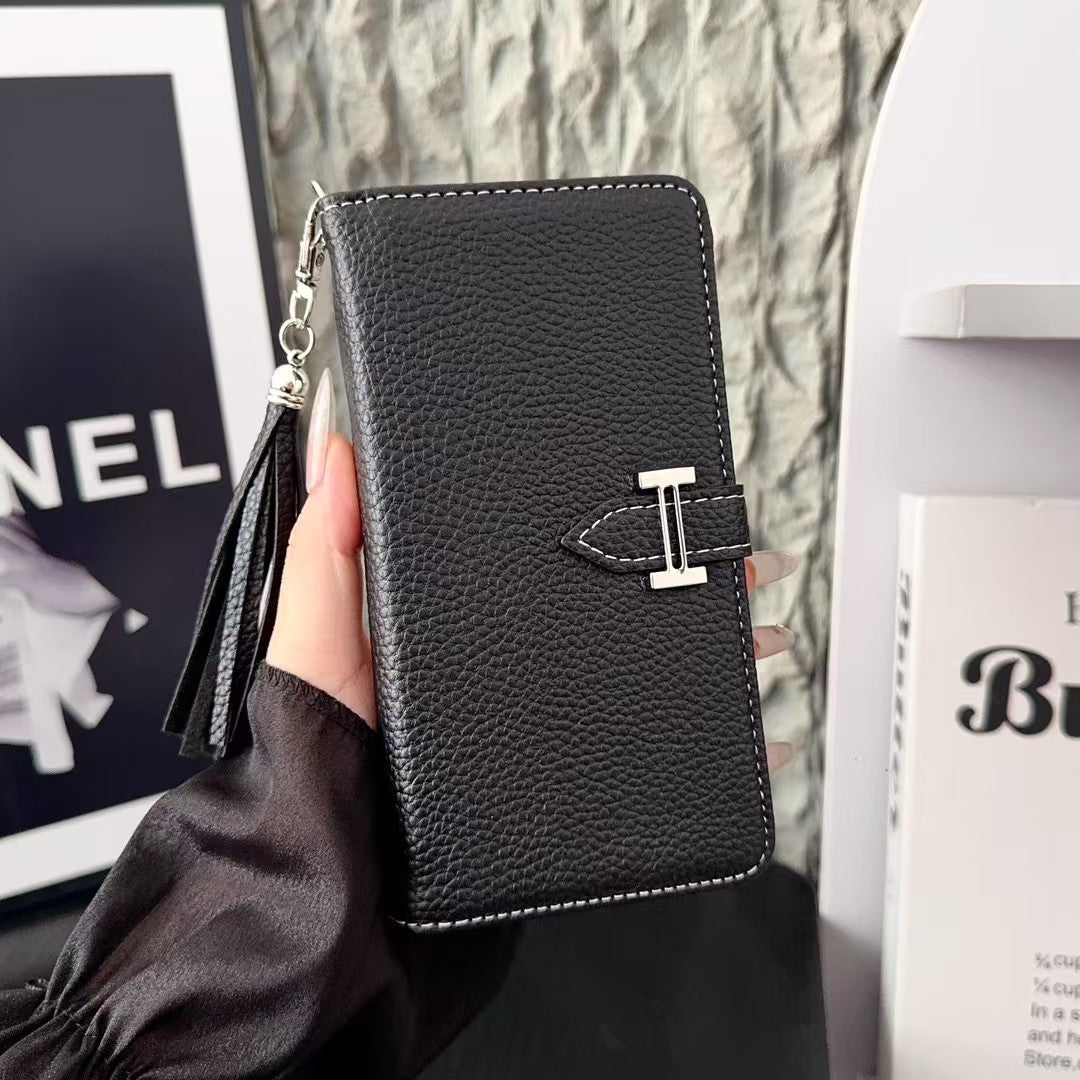 Leather  iPhone Case With Flip Wallet -CY170