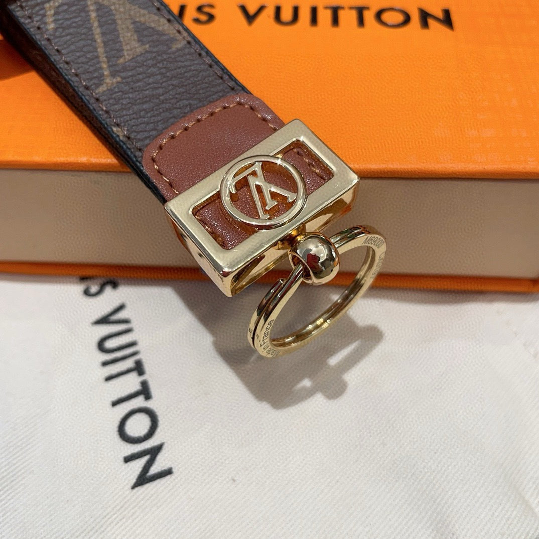 Monogram Classic Pattern Wrist Keychain-LA260011