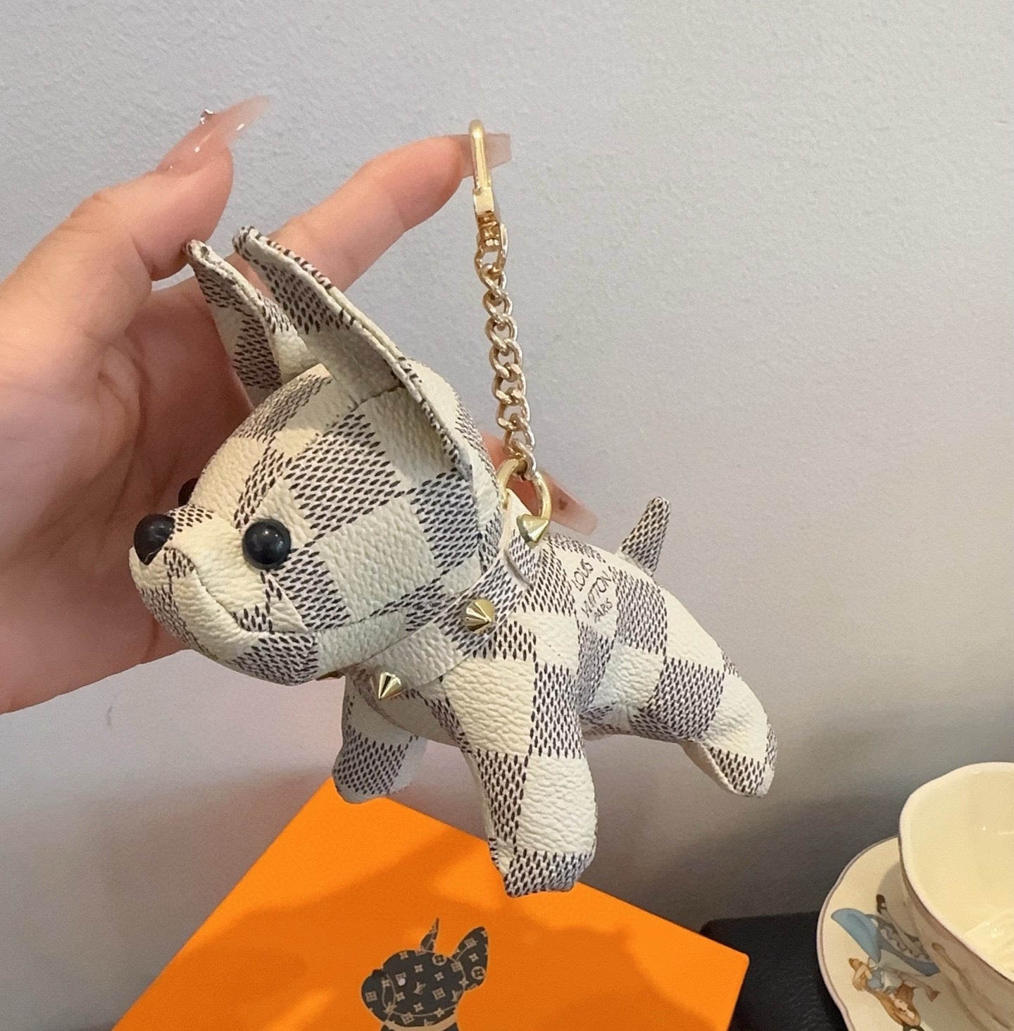 Checkered  Doll Pendant-LA260015