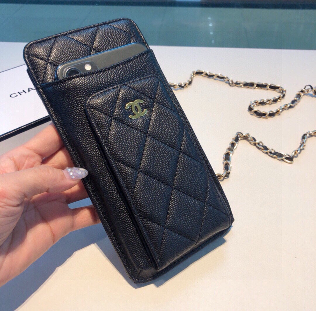 Premium Leather CC Crossbody Phone Bag-LA260017