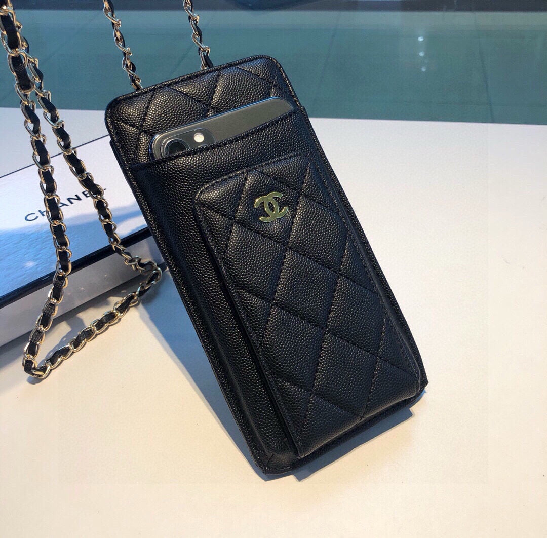 Premium Leather CC Crossbody Phone Bag-LA260017