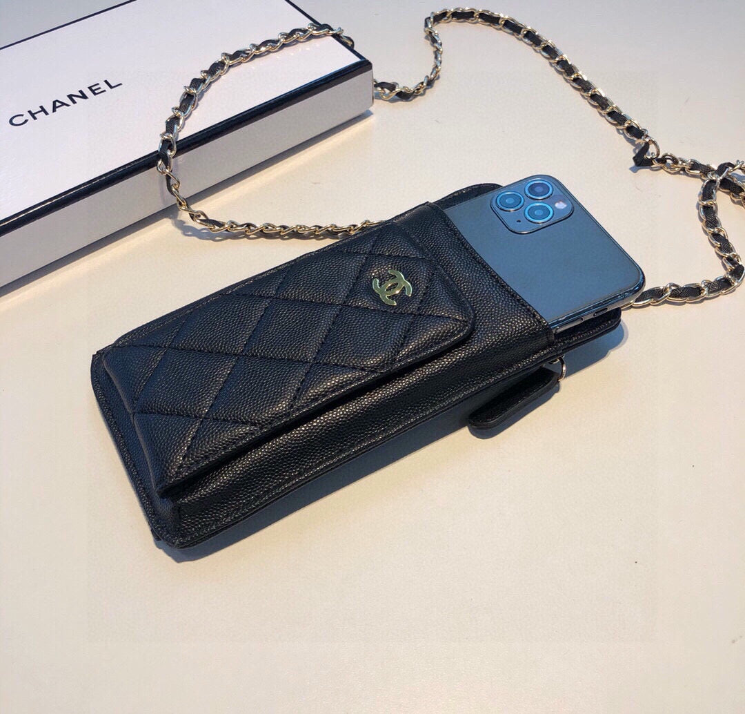 Premium Leather CC Crossbody Phone Bag-LA260017
