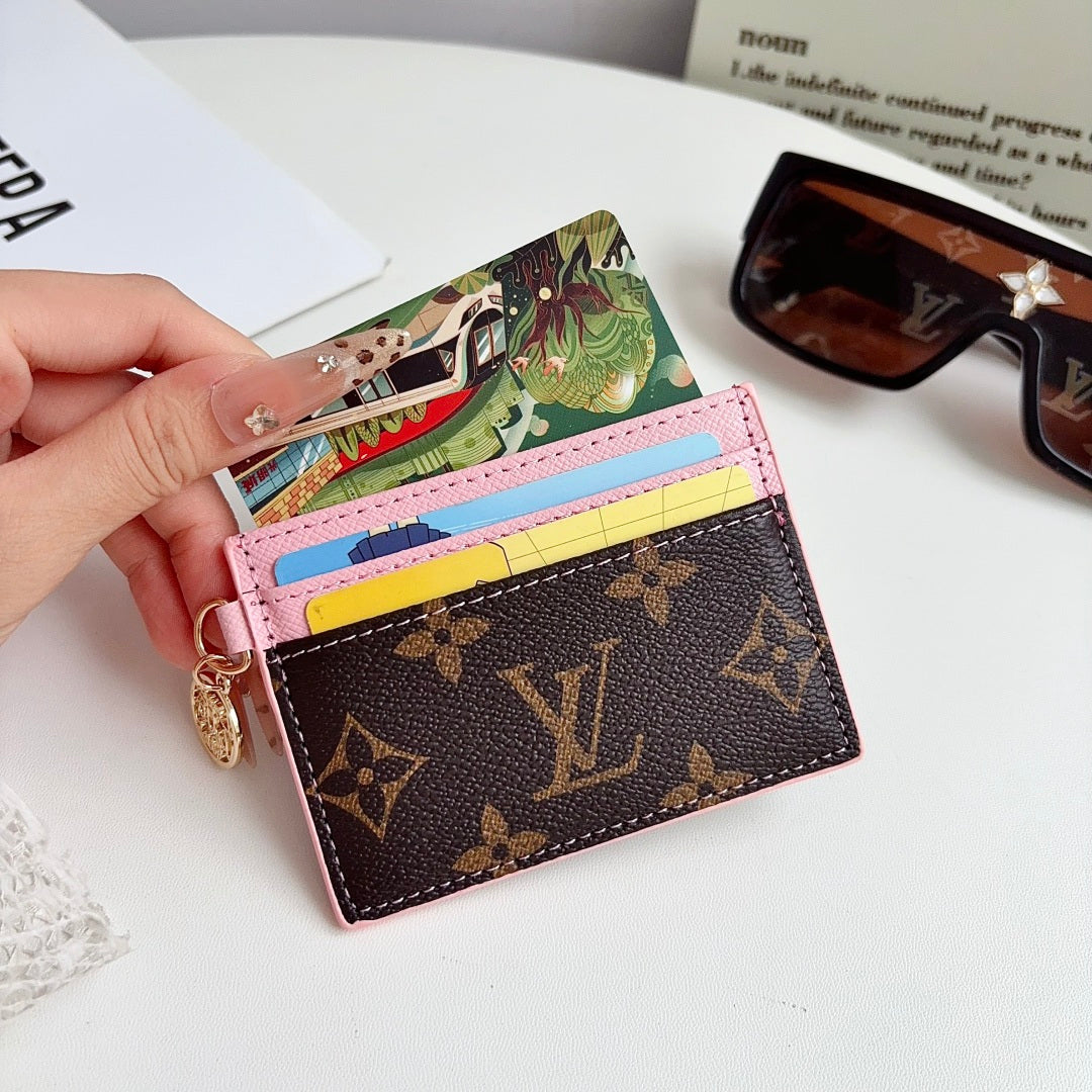 Classic Leather Monogram  Card Wallet-LA260027