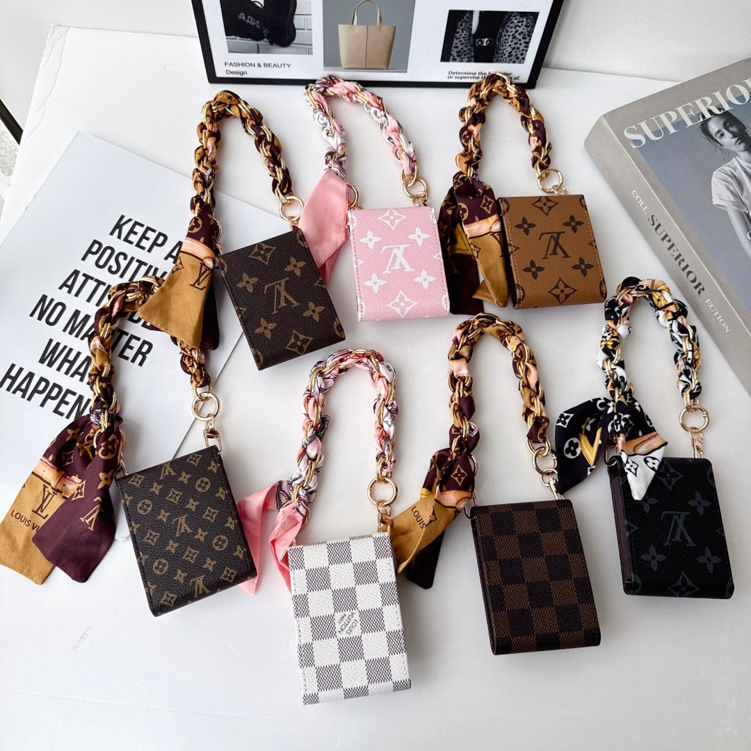 Premium Leather Monogram  Card Wallet-LA260045