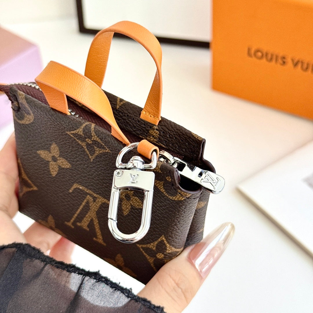 Elegant Leather Monogram AirPods Cases -LA260052