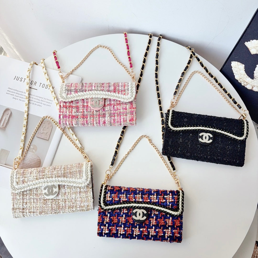 High-quality  CC iPhone Case With Flip Wallet And Crossbody Strap-LA260054