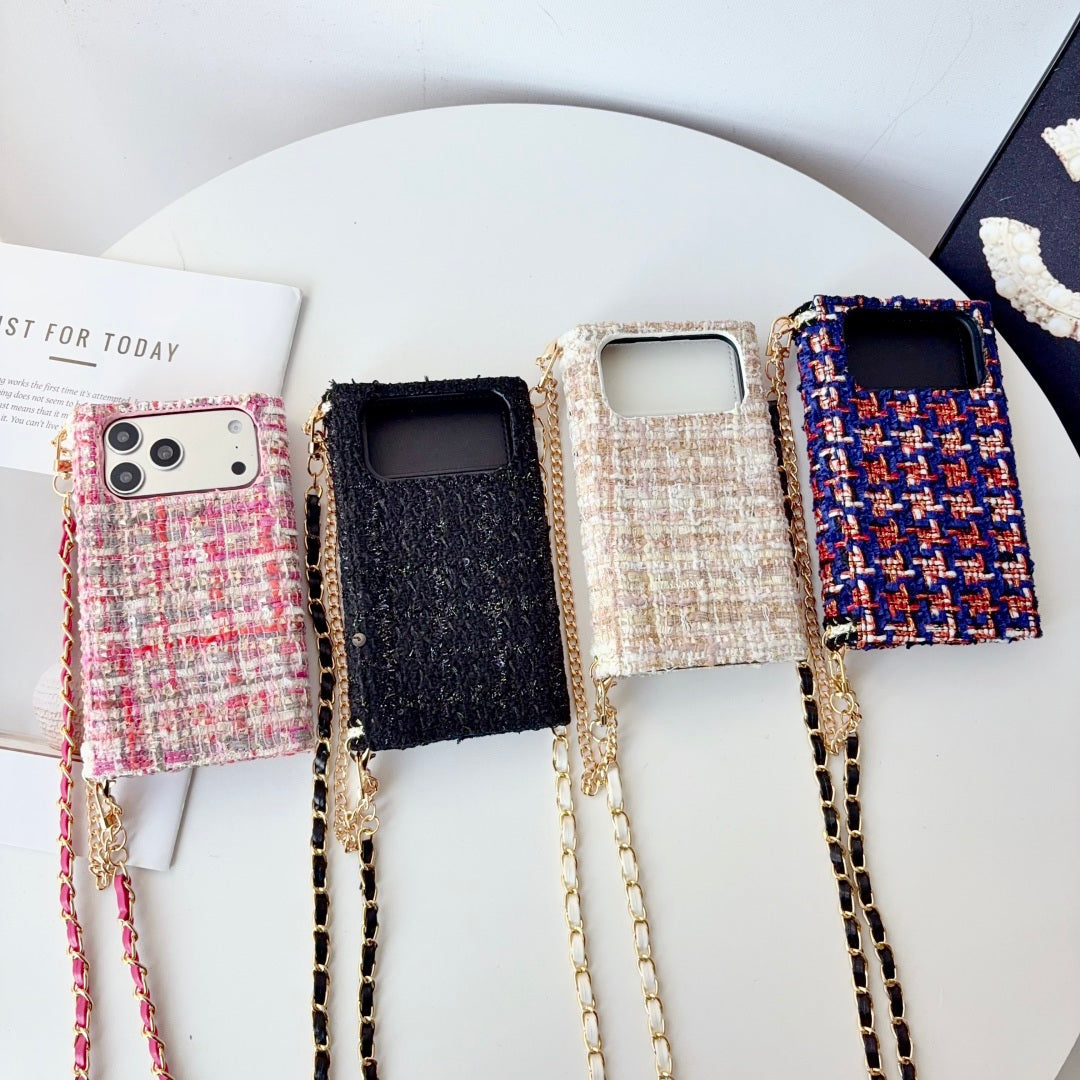 High-quality  CC iPhone Case With Flip Wallet And Crossbody Strap-LA260054